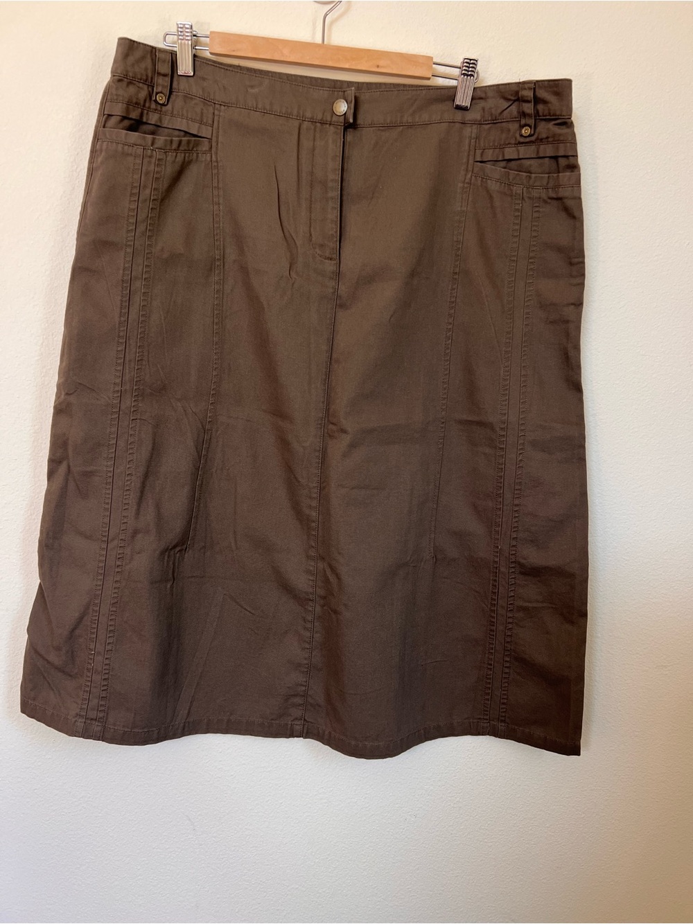 Woolrich Women’s Brown A-Line Utility Skirt